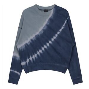 Tie Dye Corded Cropped Sweatshirt